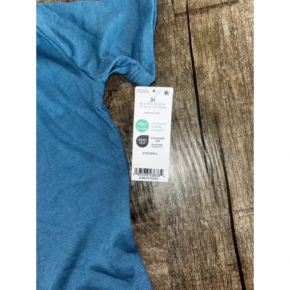 Carters Kids Blue Dads Best Bud Graphic T-Shirt 3T New With Tags